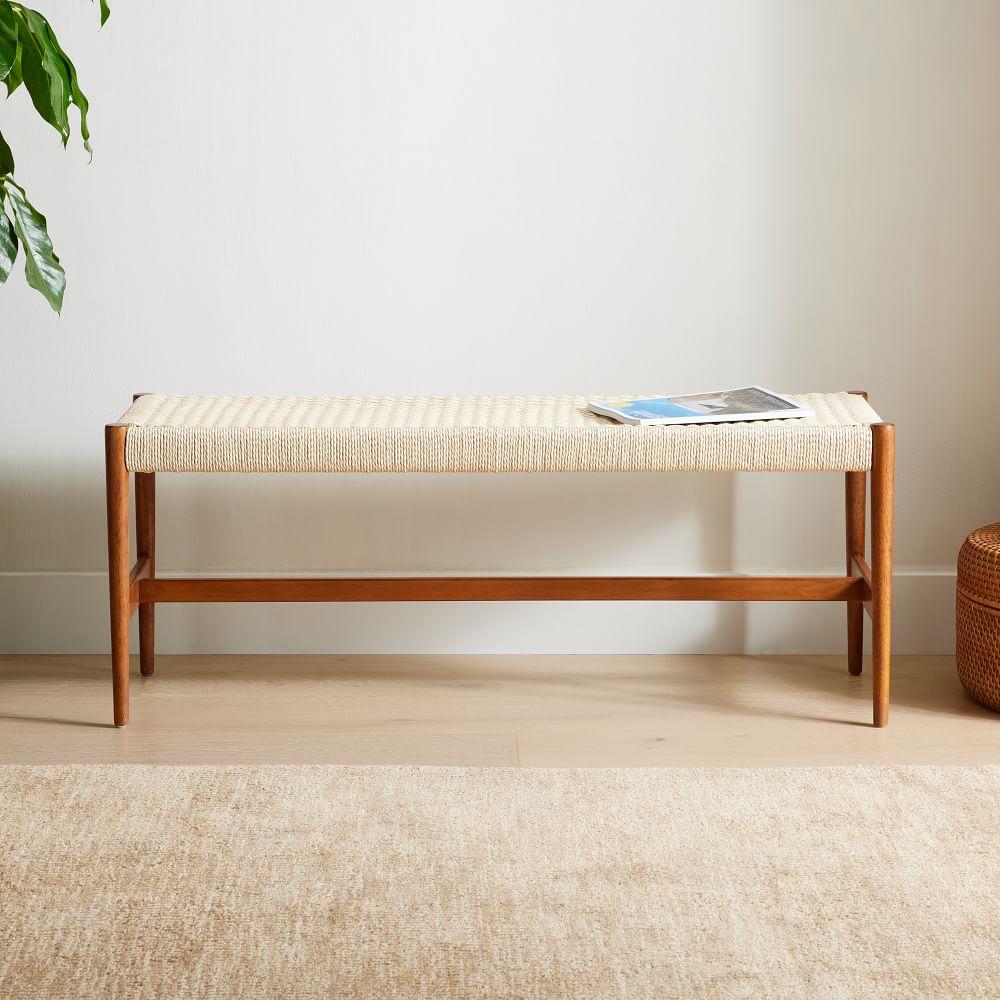 West elm dining bench deals